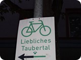 The left hand Radweg